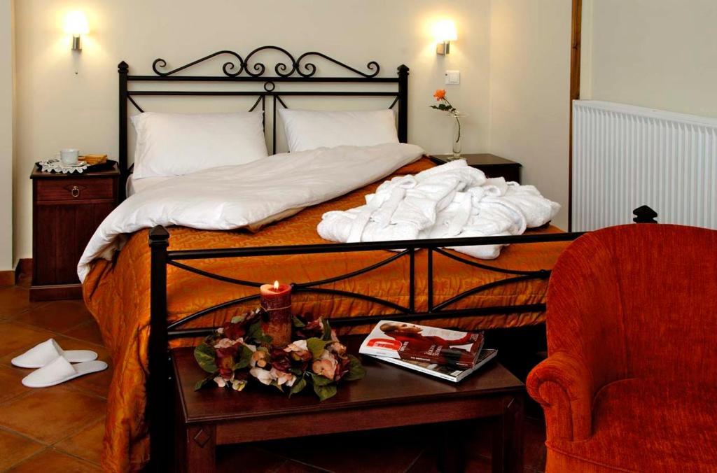Dryas Guesthouse 폴리드로소스 객실 사진