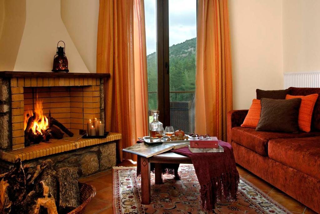 Dryas Guesthouse 폴리드로소스 객실 사진